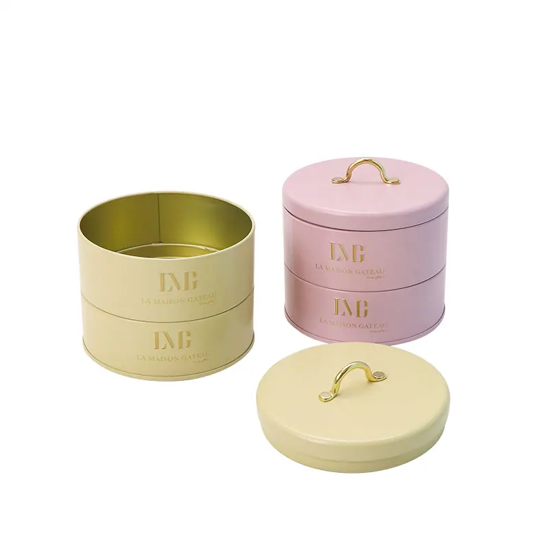 Custom Sweet Metal Box Colorful Coffee Tea Candy Empty Cookie Tinplate Can  Metal cans for sweets