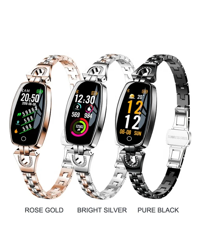 New H8 ip67 Waterproof Women bracelet Fitness Tracker Smart Watch for Female