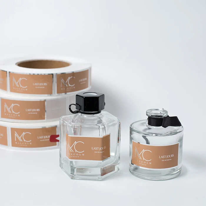 Custom Printing Self Adhesive Synthetic Paper Labels Stickers for Perfume Bottle