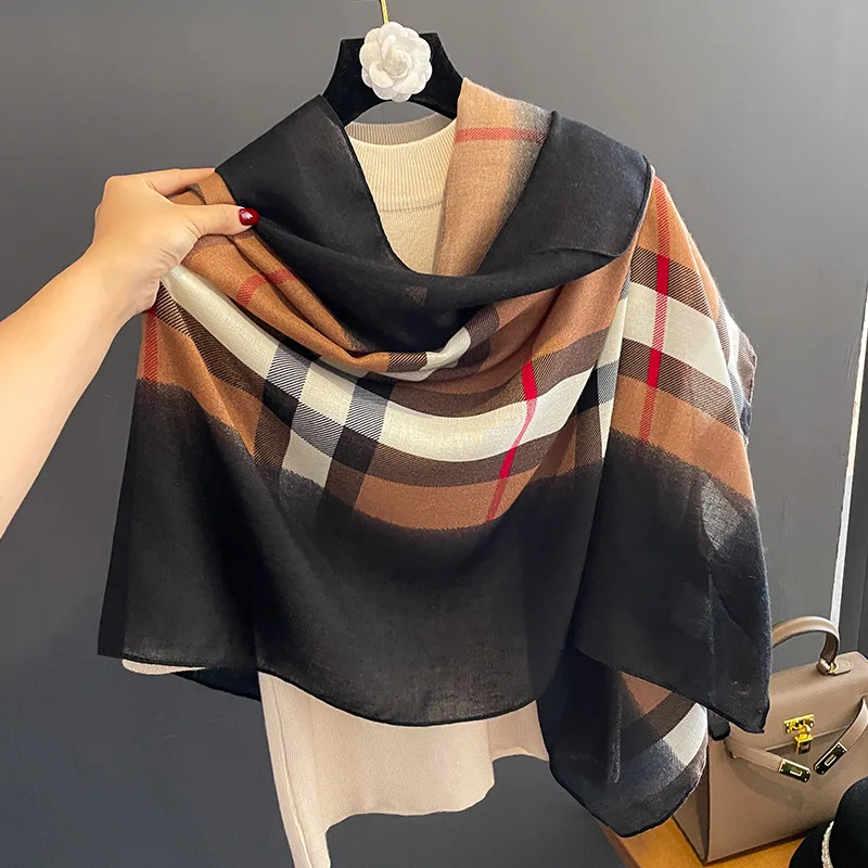 Hot Sale Winter Foulard Summer Beach Sun Cotton Scarf Women Shawl Dual Bandana Hijab Poncho Femme Brand Pashmina Scarves