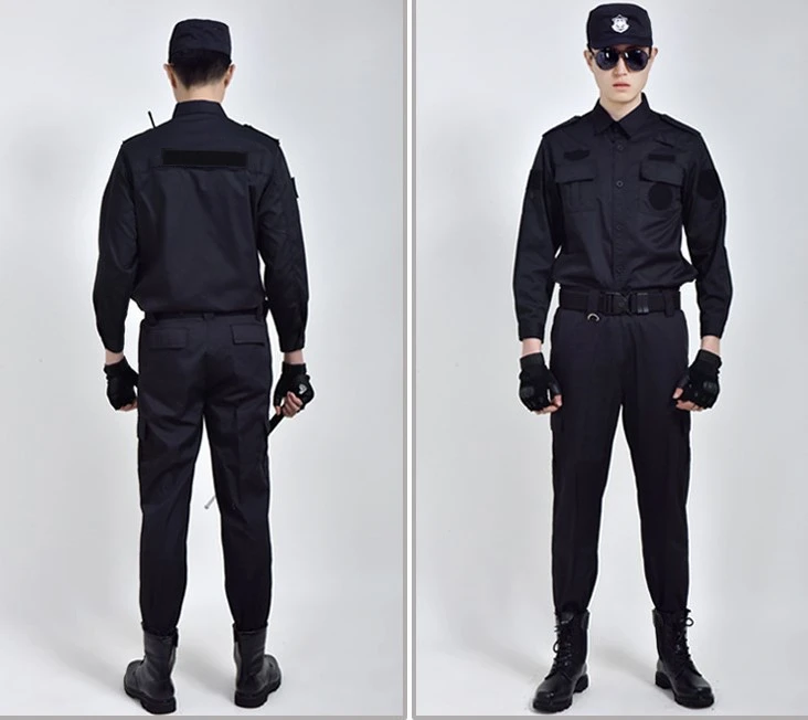 
long sleeve best security guard suit uniform 