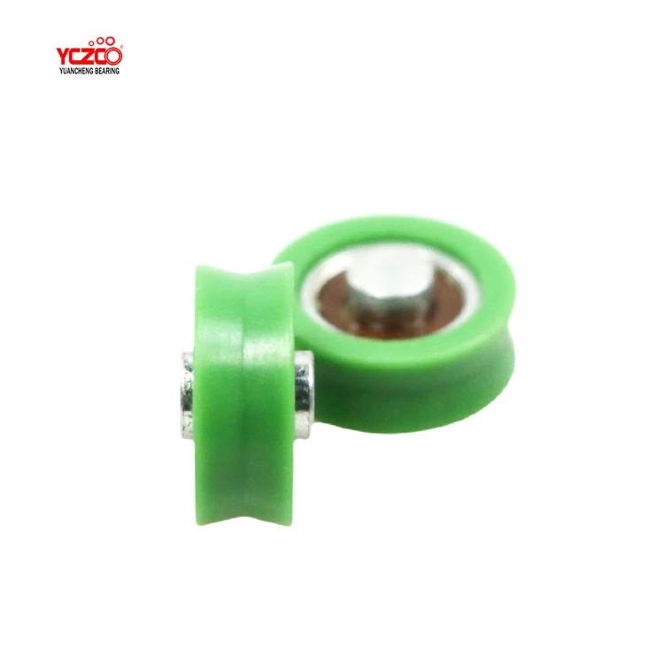 YCZCO Hot Sale Pulley Green Plastic Wheel  sliding roller sliding window wheel roller
