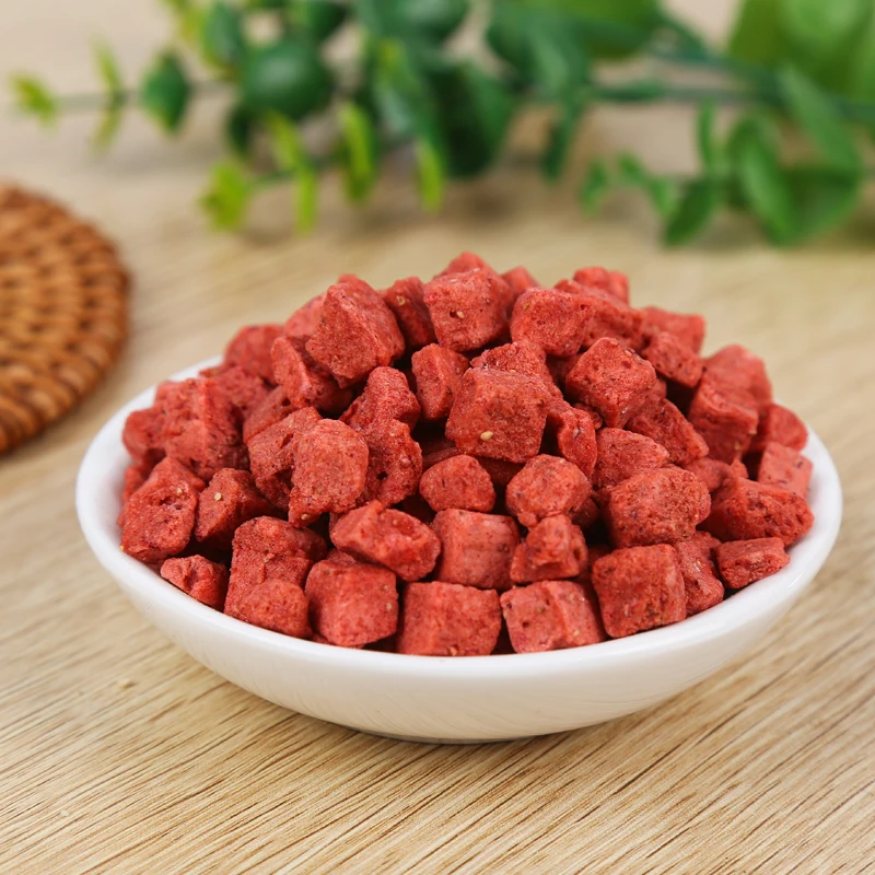 Bulk Price Private Label Fruit Whole Sliced Diced Freeze dried strawberry dice