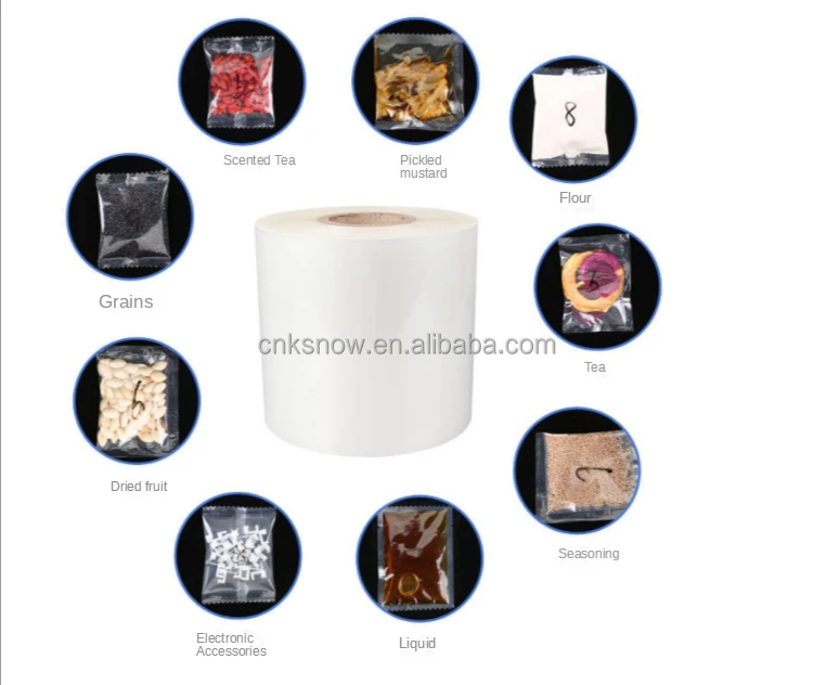 PE+PET composite packing packaging film package film to pack food snack granule powder material