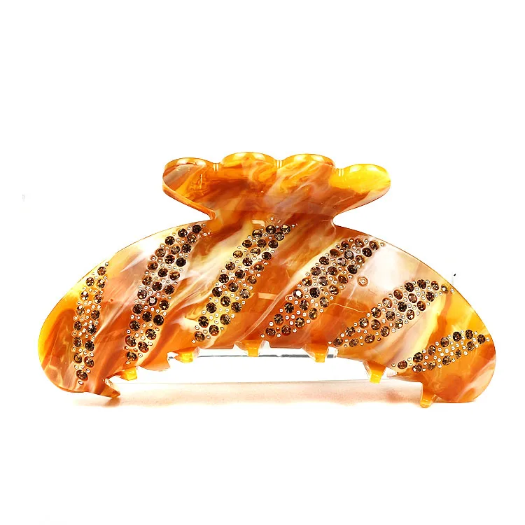 CANYUAN The latest fashion rhinestone hair claw rhinestones personalized point drill hair clip for women