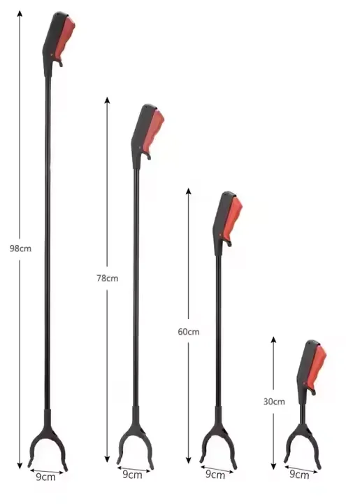 EU-QWQ-01 Multifunctional Reach-to-grab Stainless Steel Picker Tool Rotates Multi-function Picker Trash Clip