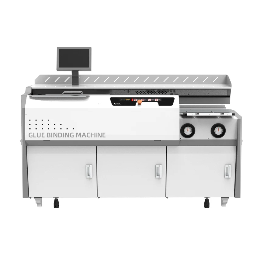 U-TH600 High Speed Heavy Duty hardcover hot melt glue binding machine suitable for Art paper