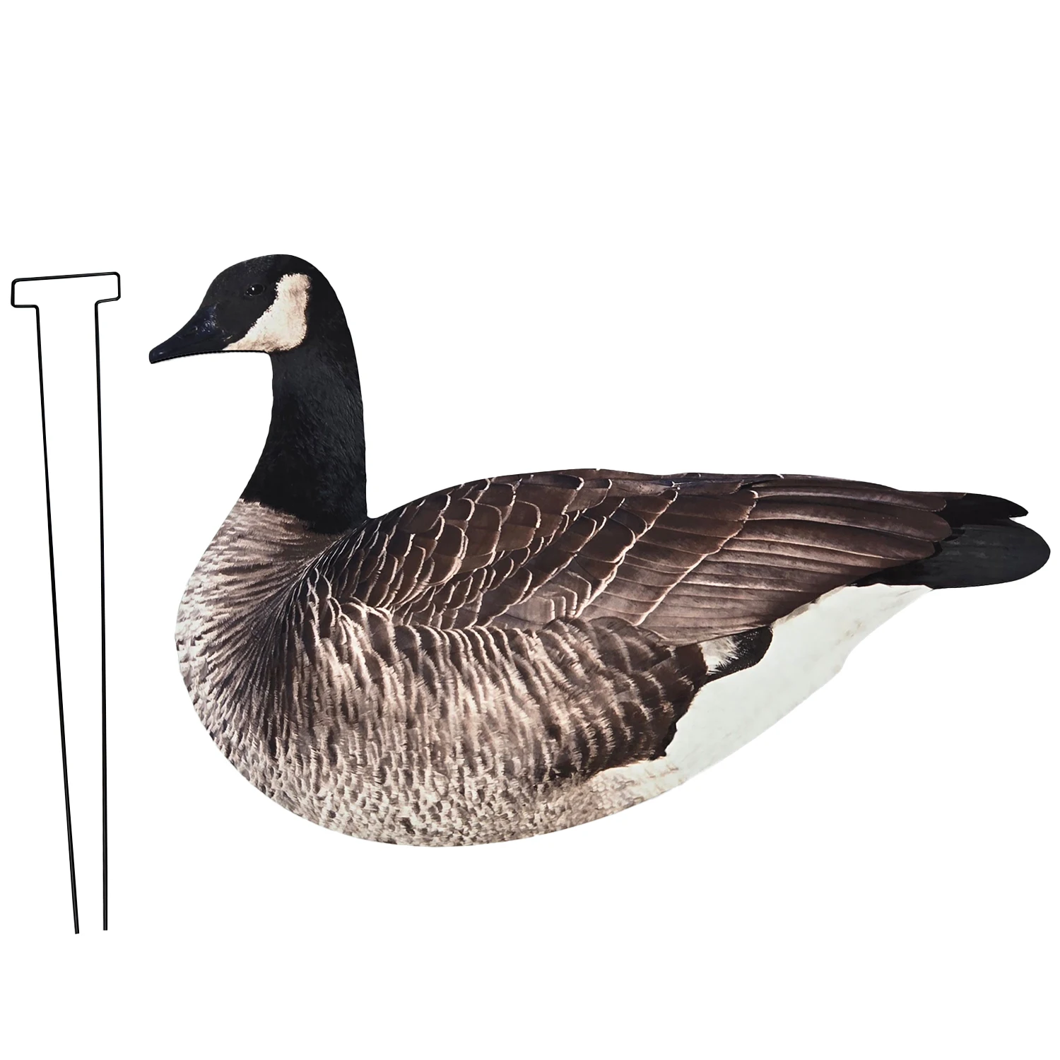 OEM Plastic Lifelike Anti-reflective PP Silhouette Goose Hunting Decoys with Stake