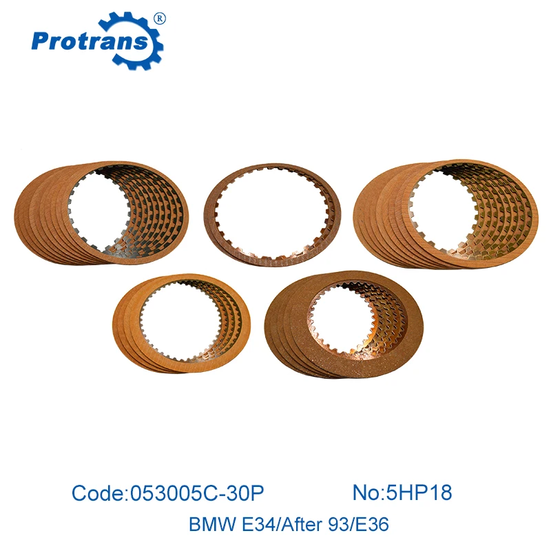 Protrans High Quality  Paper Base Automatic Transmission clutch friction kit 5HP18 friction disc  Made In China