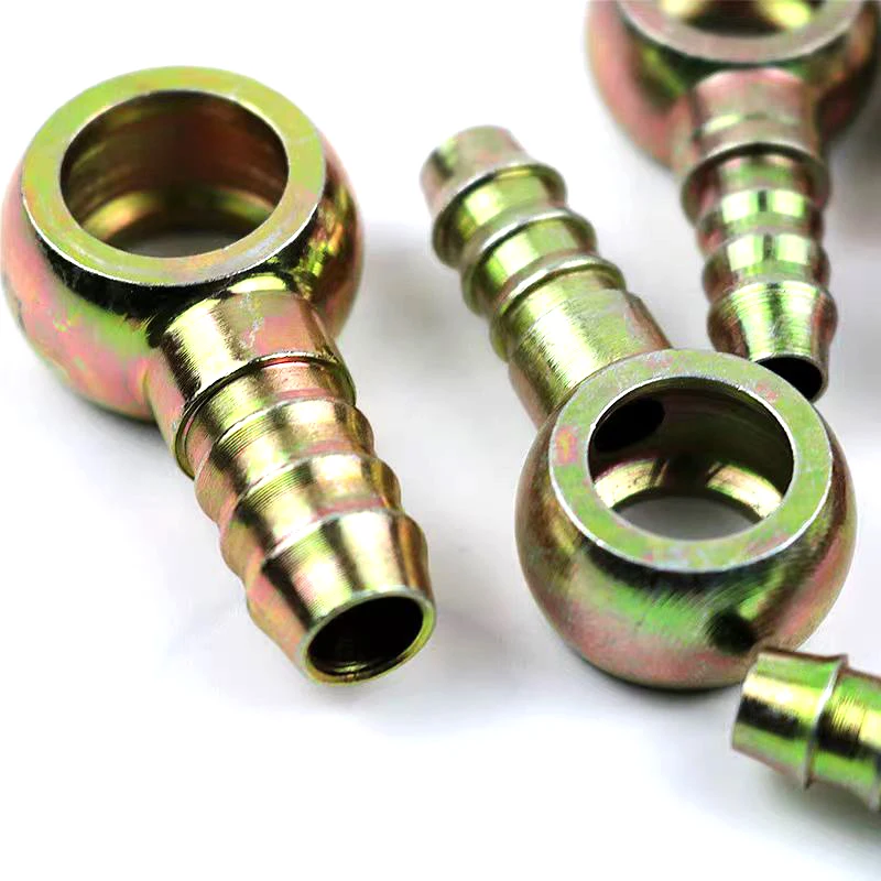 ZM Banjo Fitting Fuel Line Adapter Connector 7.5mm ID Hose Barb 12mm Banjo Fitting Fuel Line Adapter Connector for Car