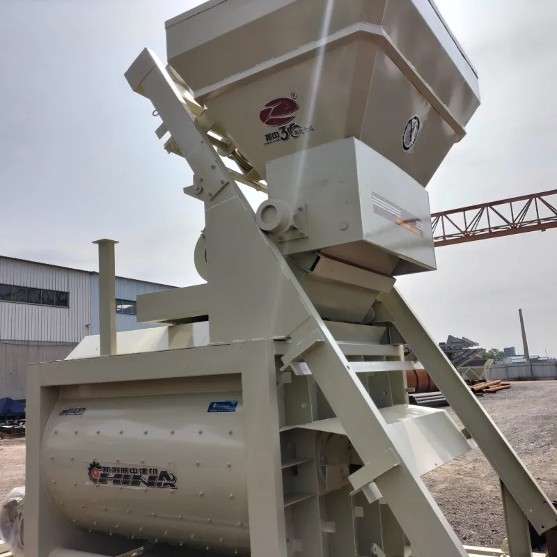 JS1500 Electric Horizontal Twin-Shaft compulsory Concrete Mixer Factory Price For Sale