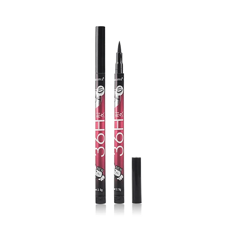 Wholesale Eye Cosmetics Waterproof Long Lasting Smooth Vegan Single Black Eyeliner Pencil