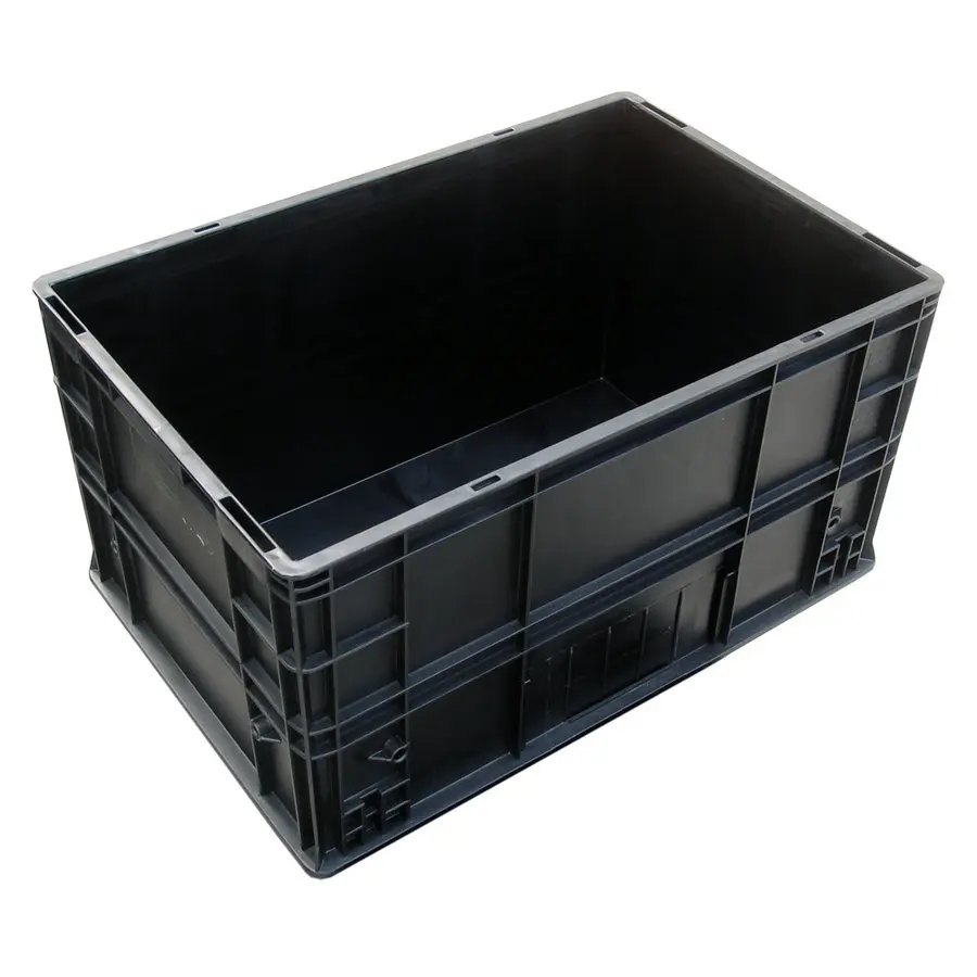 ESD pp plastic box Black PCB Packing Storage Component Container Plastic Circulation Antistatic Box