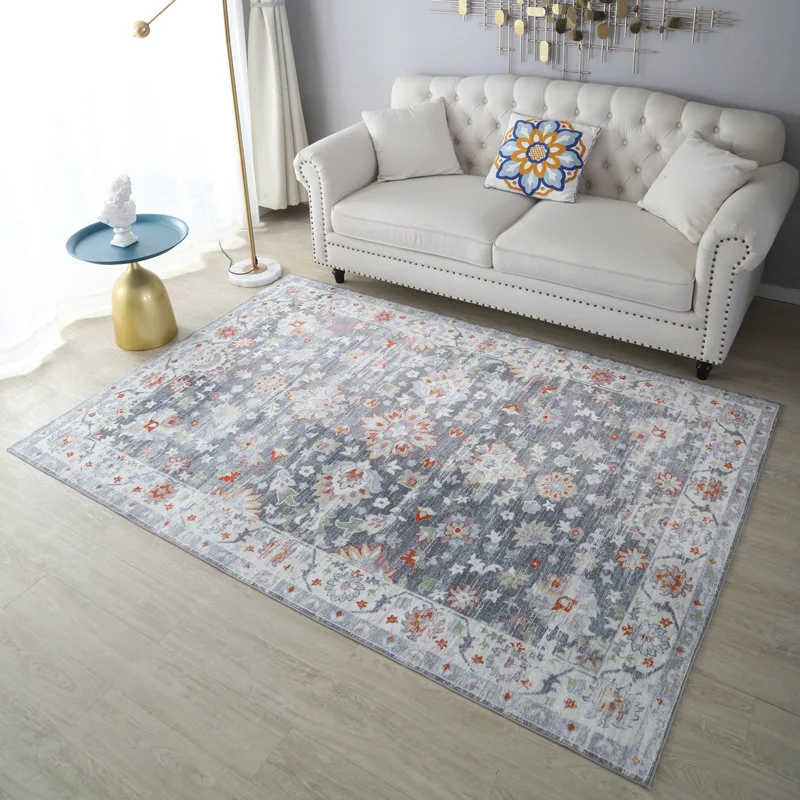 Chenille 3D Abstract Modern carpet  printed digital persian Carpets and rug turkey style large size custom logo  washable tapete