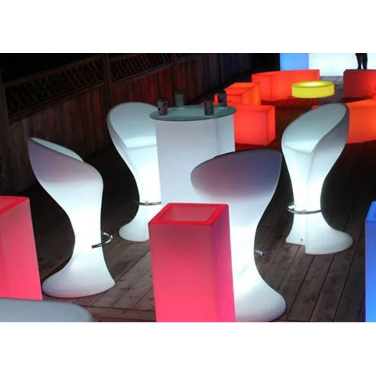 Коммерческое освещение мебель светодиодные барные стулья/качественная металлическая подставка для ног высокий стул