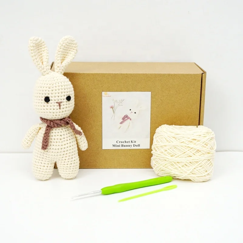 Набор для начинающих вязальный кролик простой первый вязальный комплект плюши амигуруми набор «сделай сам» Наборы для творчества