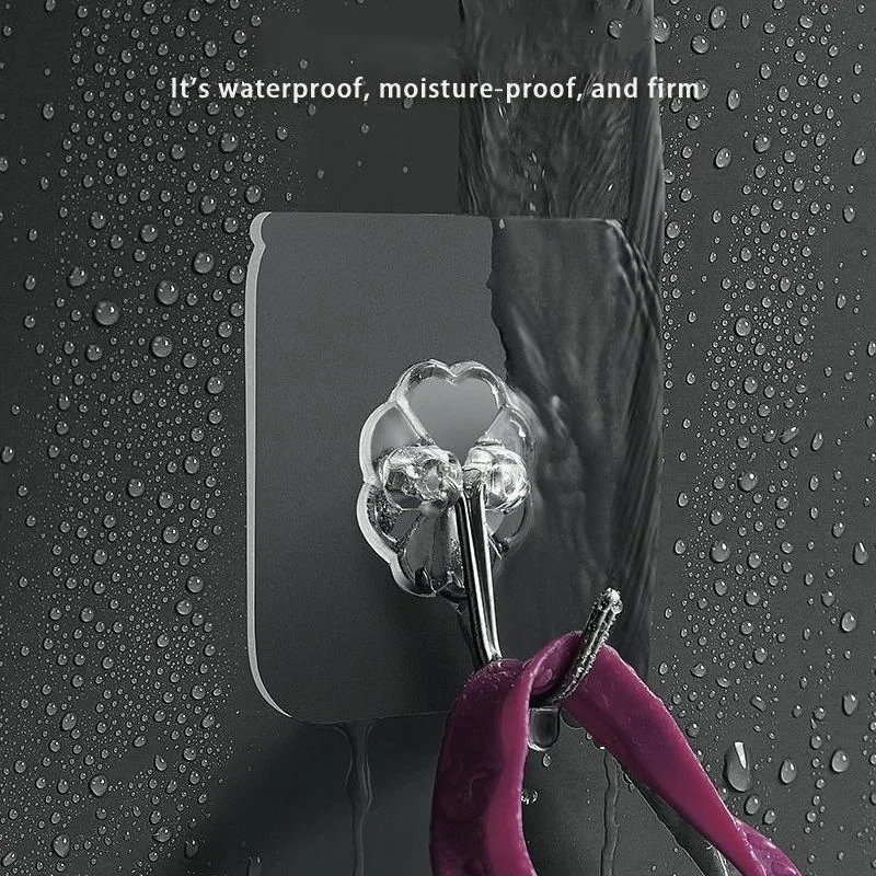 bathroom&kitchen wall organisation adhesive plastic door stainless steel hanger hook display wall hooks