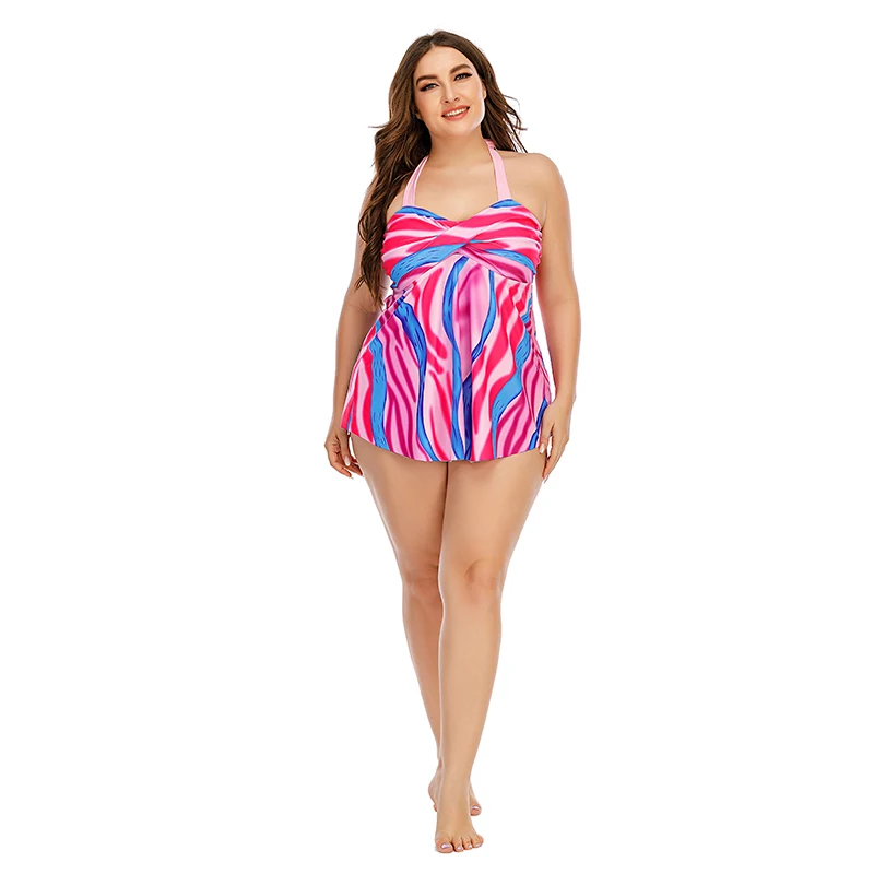 2022 Ladies new large size export explosion meat show thin large size swimsuit fashion sexy beach women swimsuit