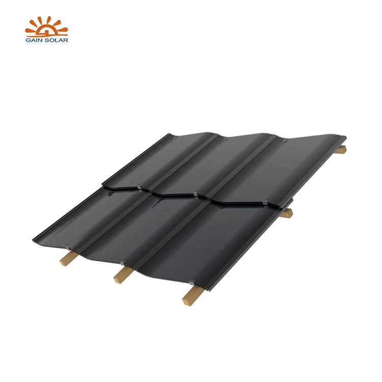 Simple Installation BIPV Photovoltaic Solar Energy System Solar Roof Tiles