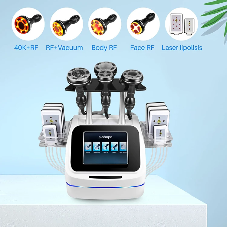 2022 Radio Frequency 40 K 5 In 1 Cavitation Lipolaser Cavitation Machine Ultrasonic For Face Fat Removal