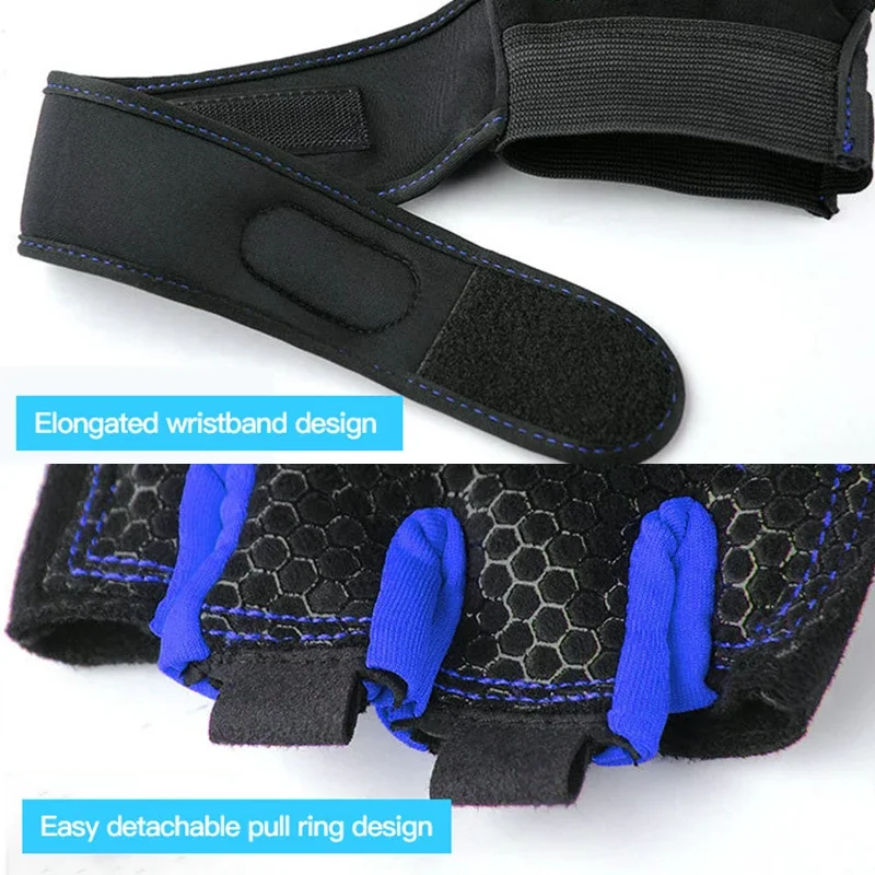 Gym Gloves for Men Women Fitness  Wristband Gloves Body Building Training Sports Exercise Weight Lifting Cycling Glove