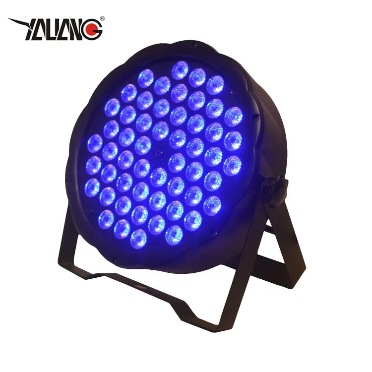 Best DMX512 Stage Light Plastic led rgb mini slim led par can light 54*1W parcan light
