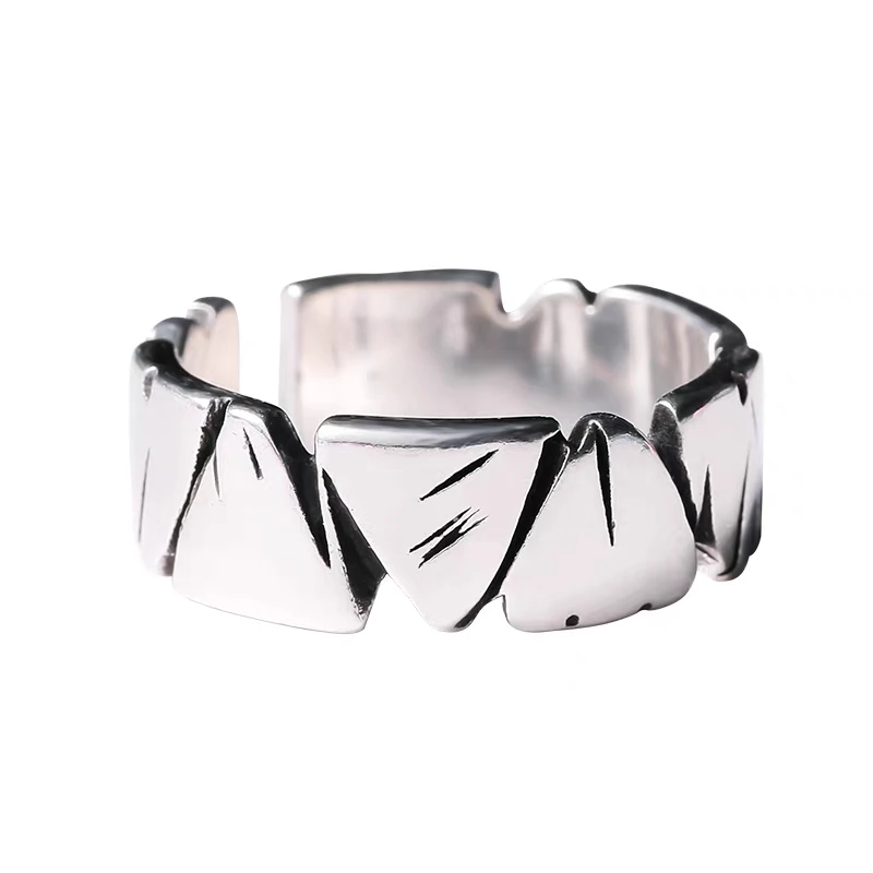 Cross border e-commerce special for S925 silver ring for lovers ring for love student tail ring boy index finger ring