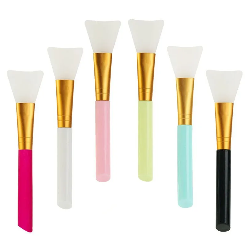 14cm silicone skin care beauty makeup brush, DIY facial mask brush tool, facial cleaning makeup brush