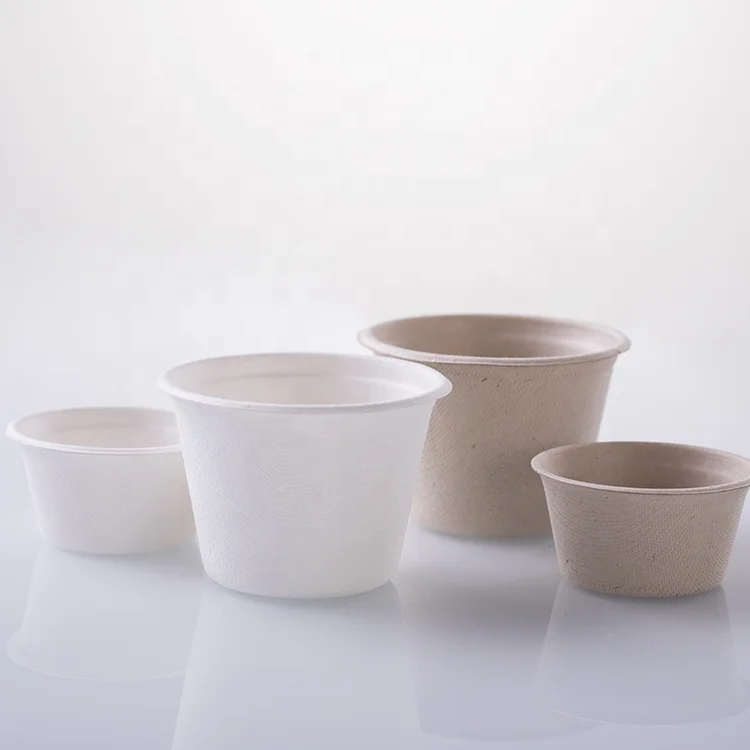 Биоразлагаемая чашка для соуса сахарного тростника биоразлагаемая бамбуковая целлюлоза Одноразовая кофе холодного напитка