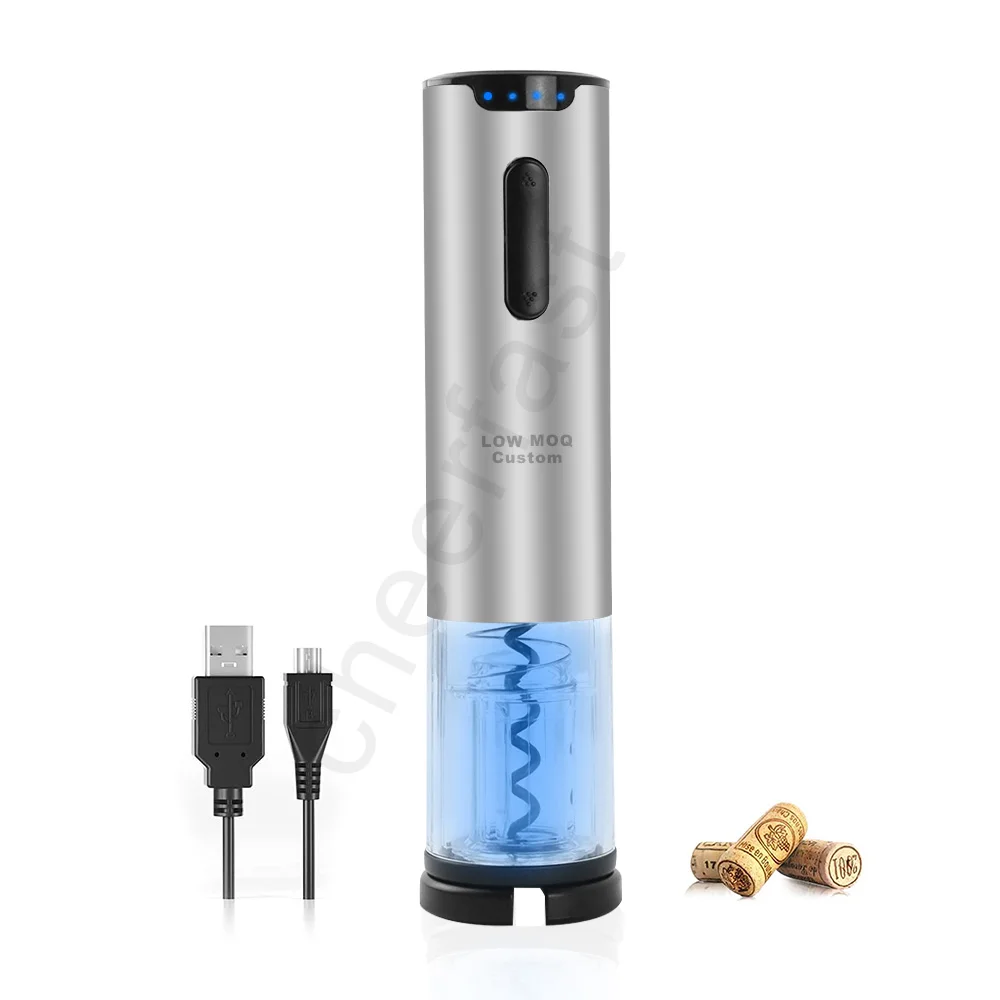 Fathers Day Wine Opener Gift Set Support Customized Logo And Packing Usb Charging Cable Electric Wine Opener Gift Set