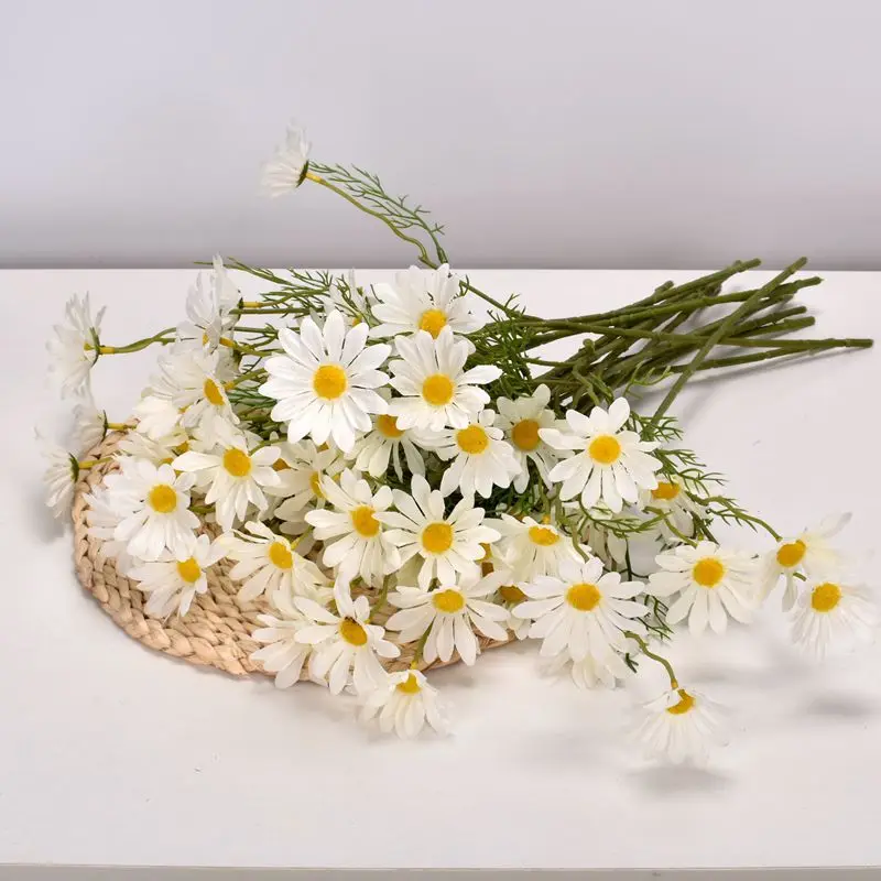 DREA white chrysanthemum small daisy artificial decorative flowers for home wedding decoration