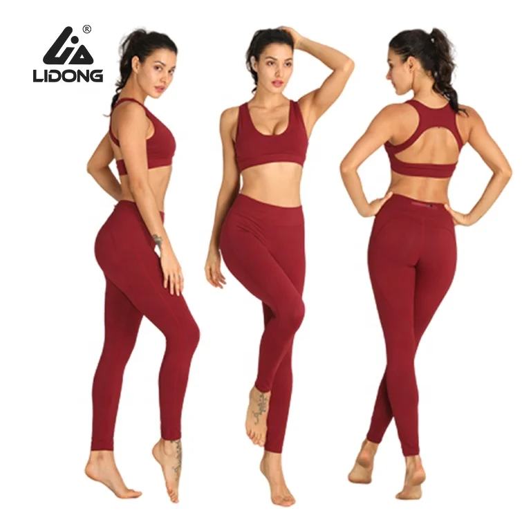 Оптовая продажа, индивидуальный комплект для йоги, женская одежда для фитнеса, производители одежды для йоги в тренажерном зале