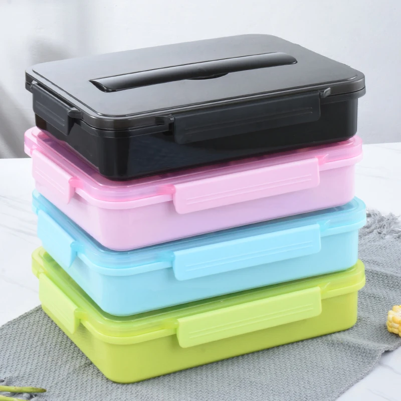 wholesale school Stainless steel  304 food container portable lunch box with airtight Lid and 4 compartments