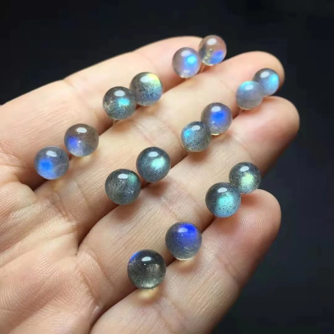 Женские серьги из серебра 925 пробы, с натуральным необработанным кристаллом лабрадорита