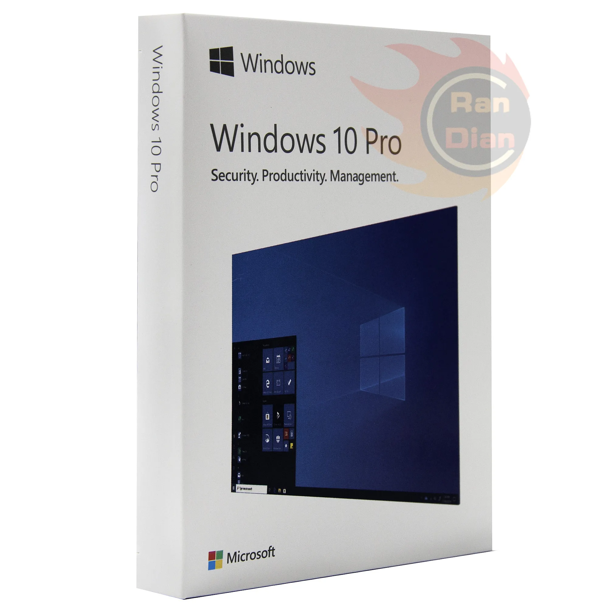 
 Программное обеспечение для Windows 10 Pro ключ Usb FPP в розничной коробке, наклейки для ключей с 64 битами, без DVD, Windows 10, в японском и корейском стиле  