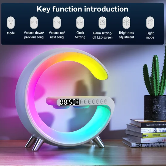 LDNIO 2023 LED Minimalist DC White Crystal ABS LED Driver Sample & Packing with Customer Logo Indoor Decor Table Lamp LED 46PCS