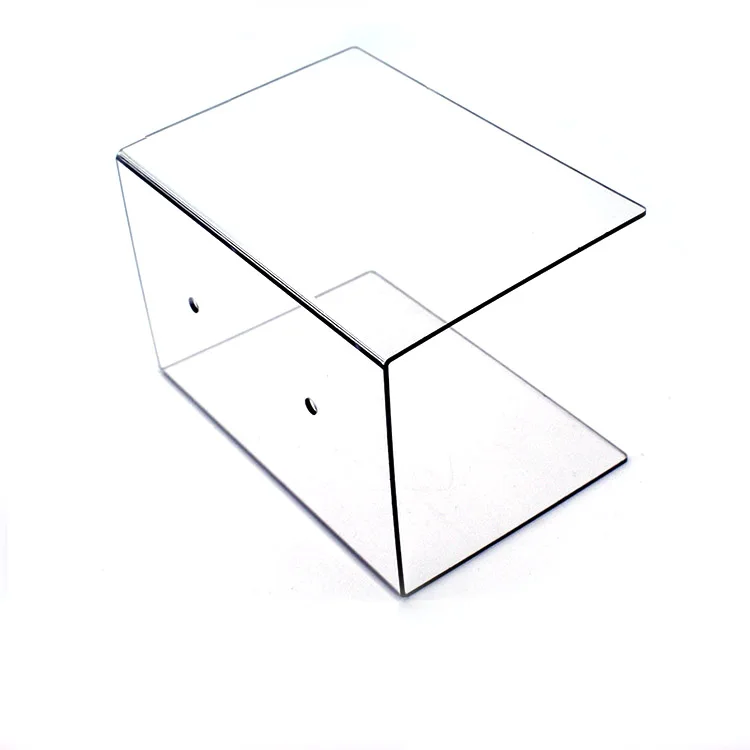 Lightweight hard plastic polycarbonate sheet bonded box for display