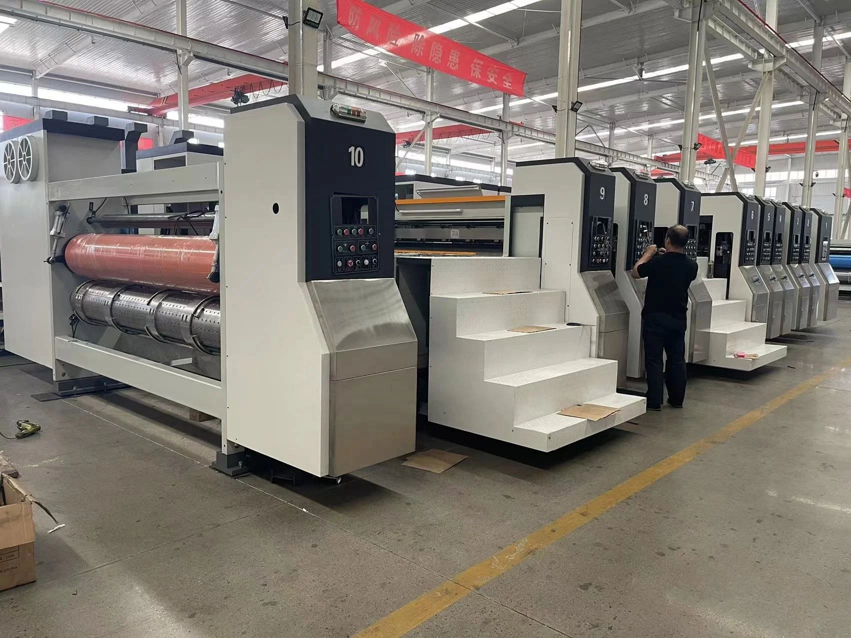 CE certification approved Corrugated paperboard ceramic roller printing machine