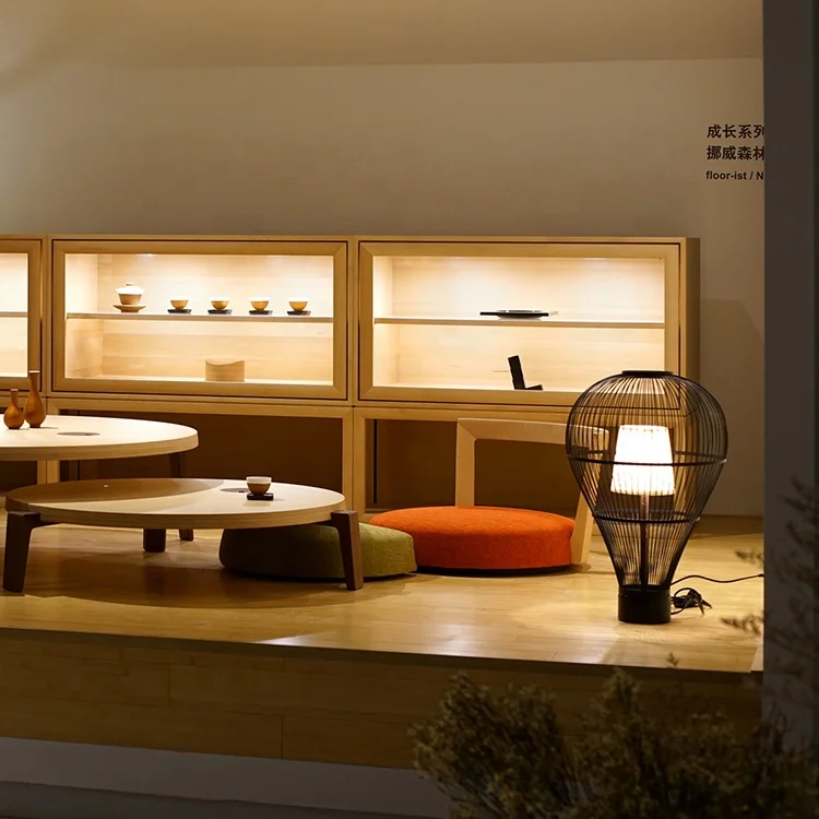 
Bamboo woven table lamp floor lamp original creative bulb bamboo lamp 