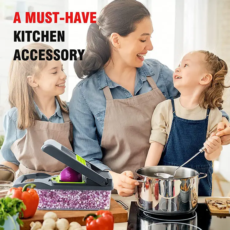 Multifunctional manual vegetable chopper cutter spiralizer grater shredder blender mandoline vegetable slicer vegetable chopper