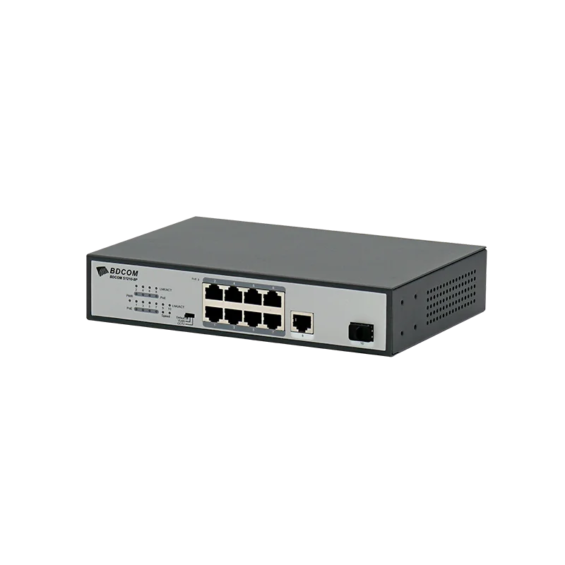  Неуправляемый Переключатель PoE 8 портов 100 м 2 порта Gigabit