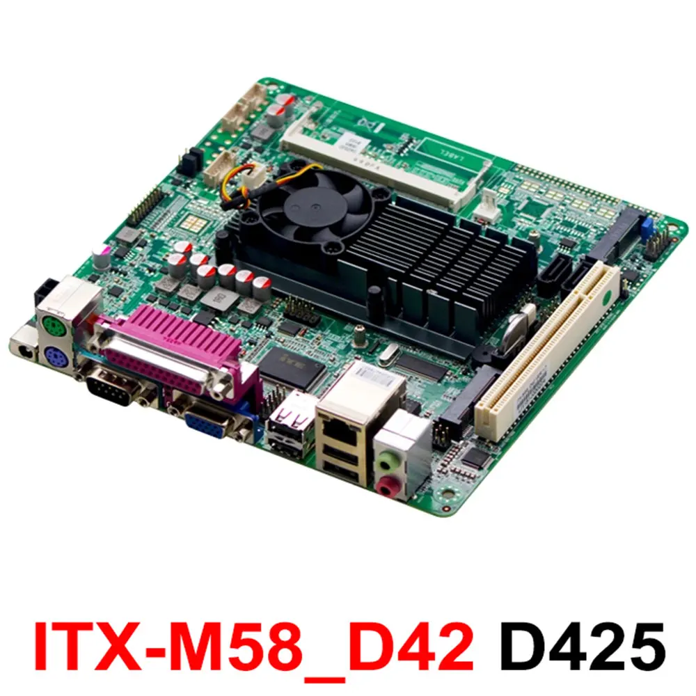 
Mini itx Mainboard Manufacturer Hot Selling Atom D425 Motherboard Industrial Fanless POS Motherboard 