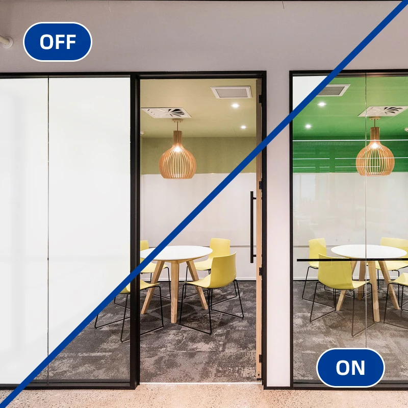 New material Privacy PDLC film Dimming Smart Switchable Glass for window