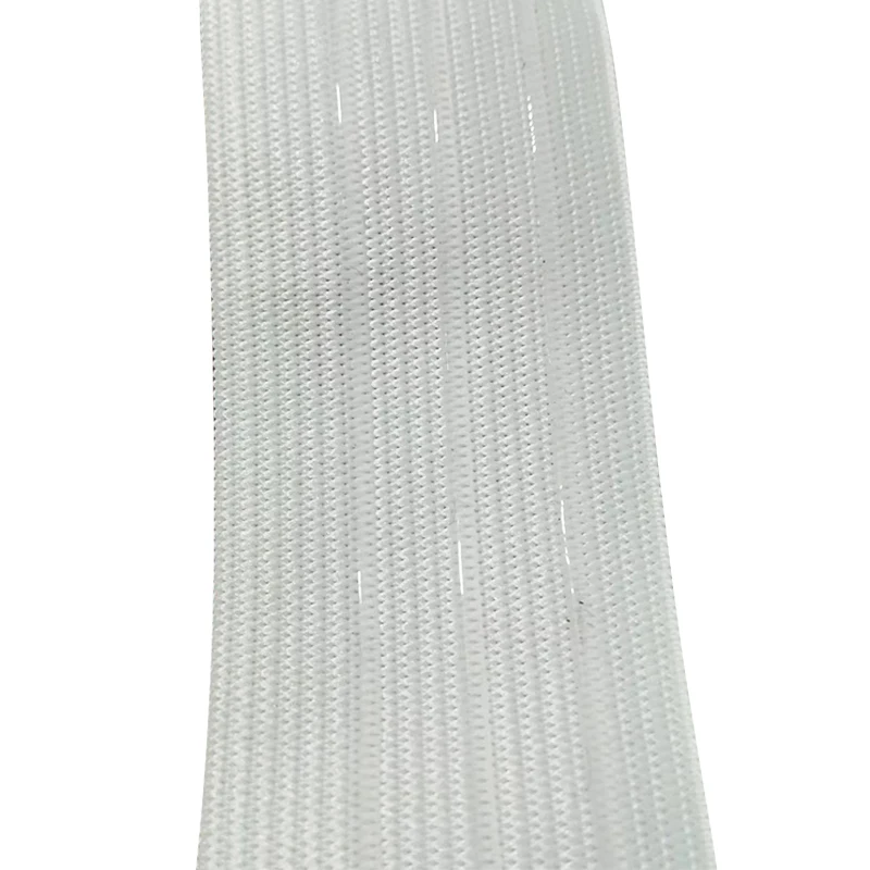 Manufacturer Customize Logo Nylon Jacquard Silicone Elastic Gripper Rubber Wide Elastic Waistband For Pants