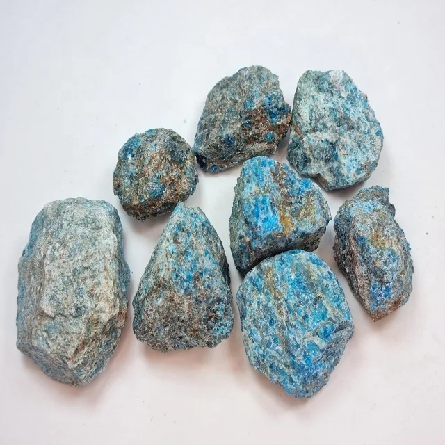 Апатит грубый барабанный камень/кабельный грубый барабан/шероховатый камень для лапдора грубый шахты и минералов