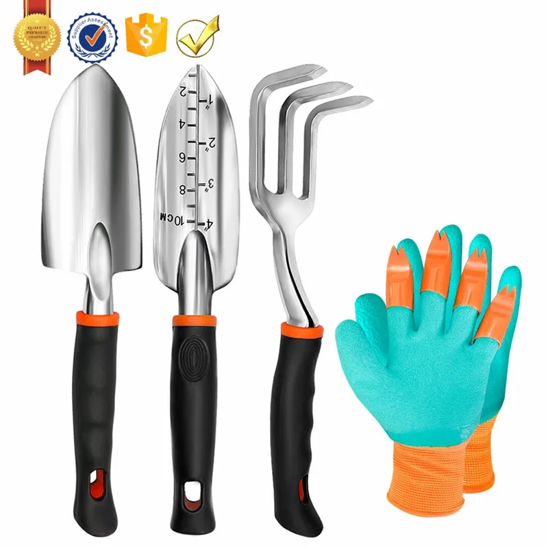 No Minimum Cheaper 3Pcs Cute Innovative Gardening Tool And Garden Gloves Gift Set Factory In China