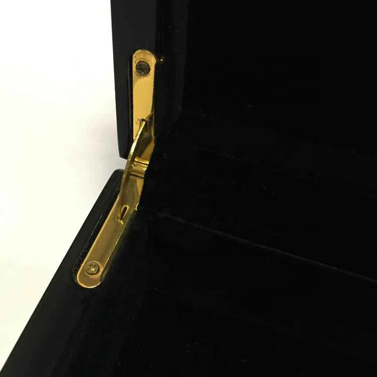 China Factory Customized Decorative Wooden Packaging Box Premium Large Wood Box Storage Gift Black Piano Lacquer Boxes
