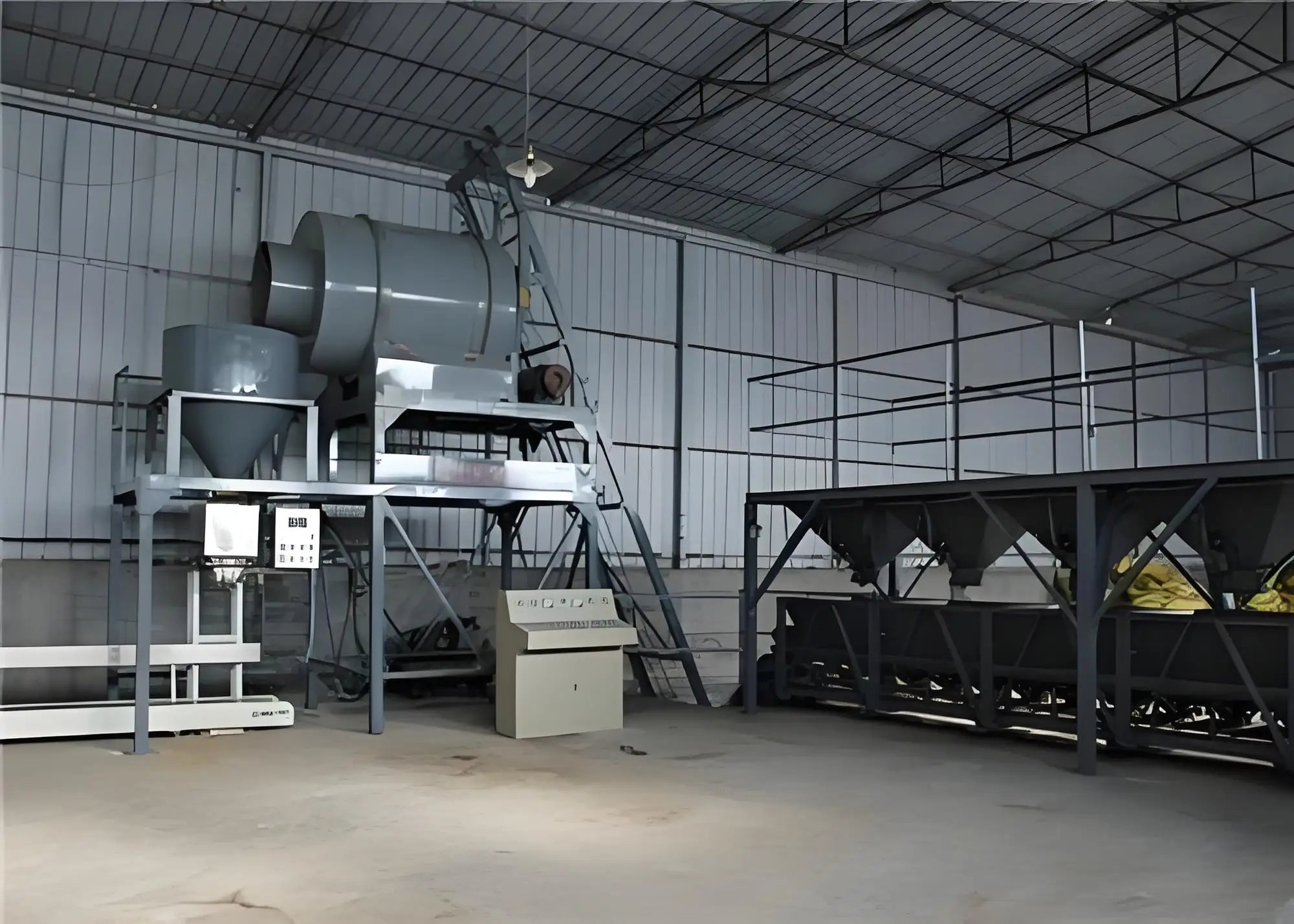1-5 t/h Small Type Npk Fertilizer Blending Mixing and Packaging  Production Line