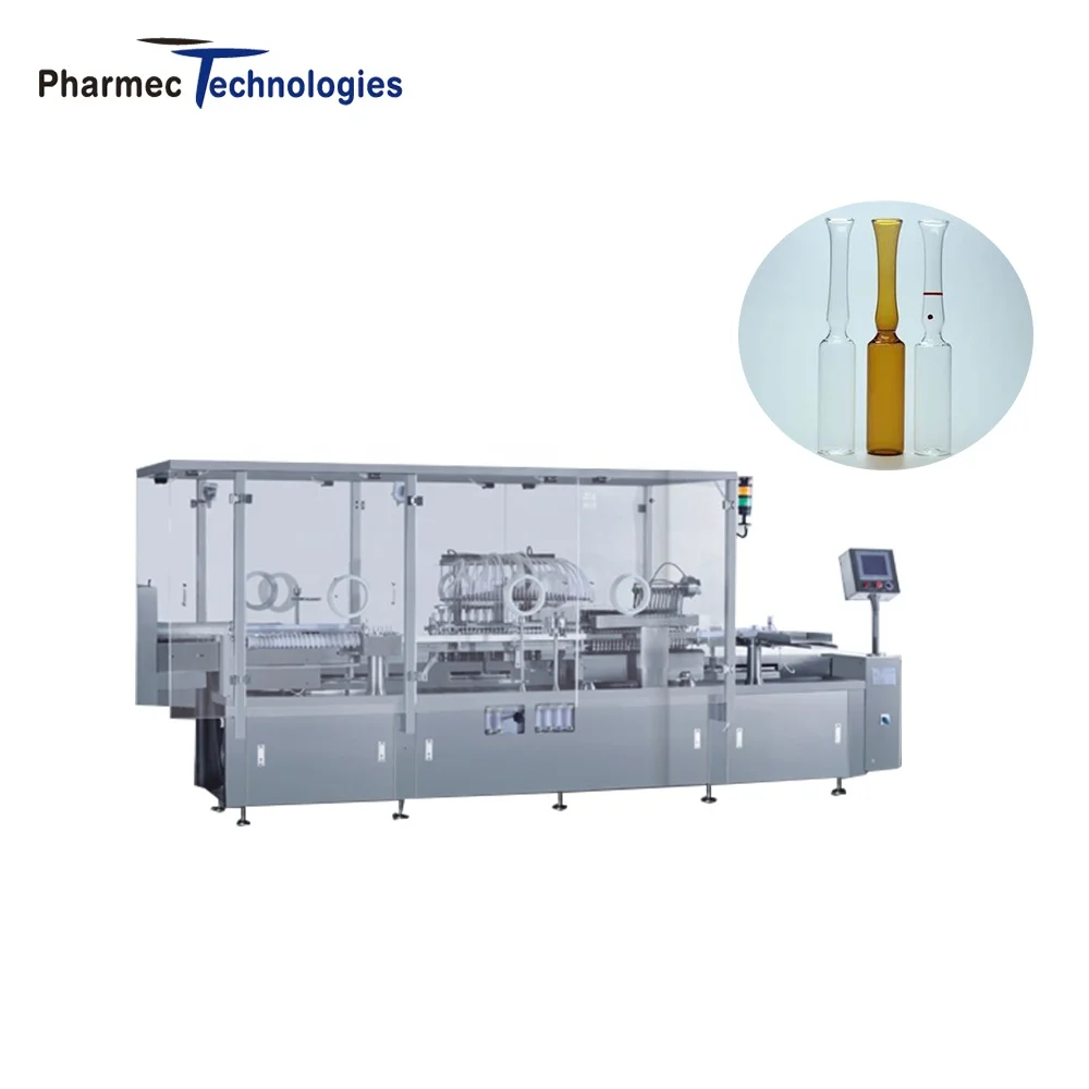 Pharmaceutical Cosmetic Injection Automatic Glass Ampoule Filling and Sealing Machine