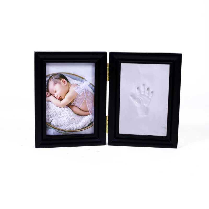 Фоторамка для первого года ребенка 5 дюймов детская фоторамка с принтом рук и следов